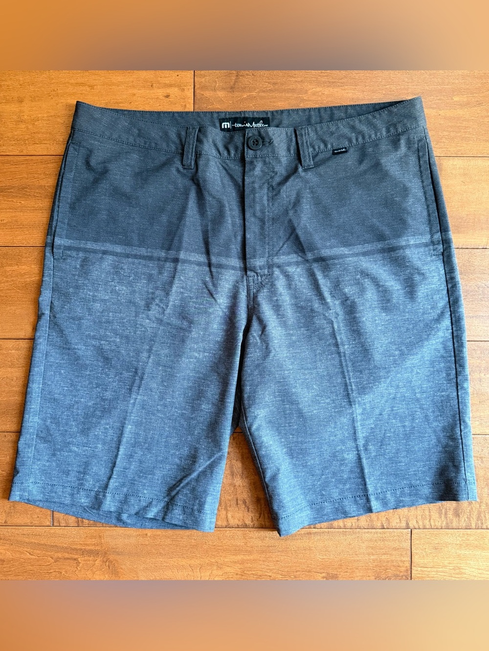 Travis Mathew Gray Knit Performance Chino Golf Shorts - 36